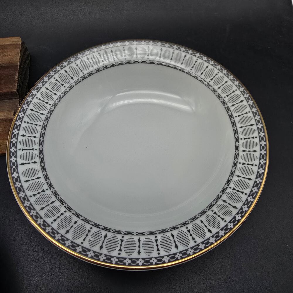 Hastings Sango Japan China Small Bowls Grey Geometric